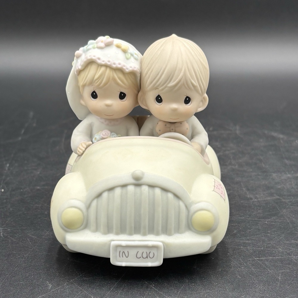 1998 Precious Moments, 520780, "Wishing You Roads Of Happiness" Just Married